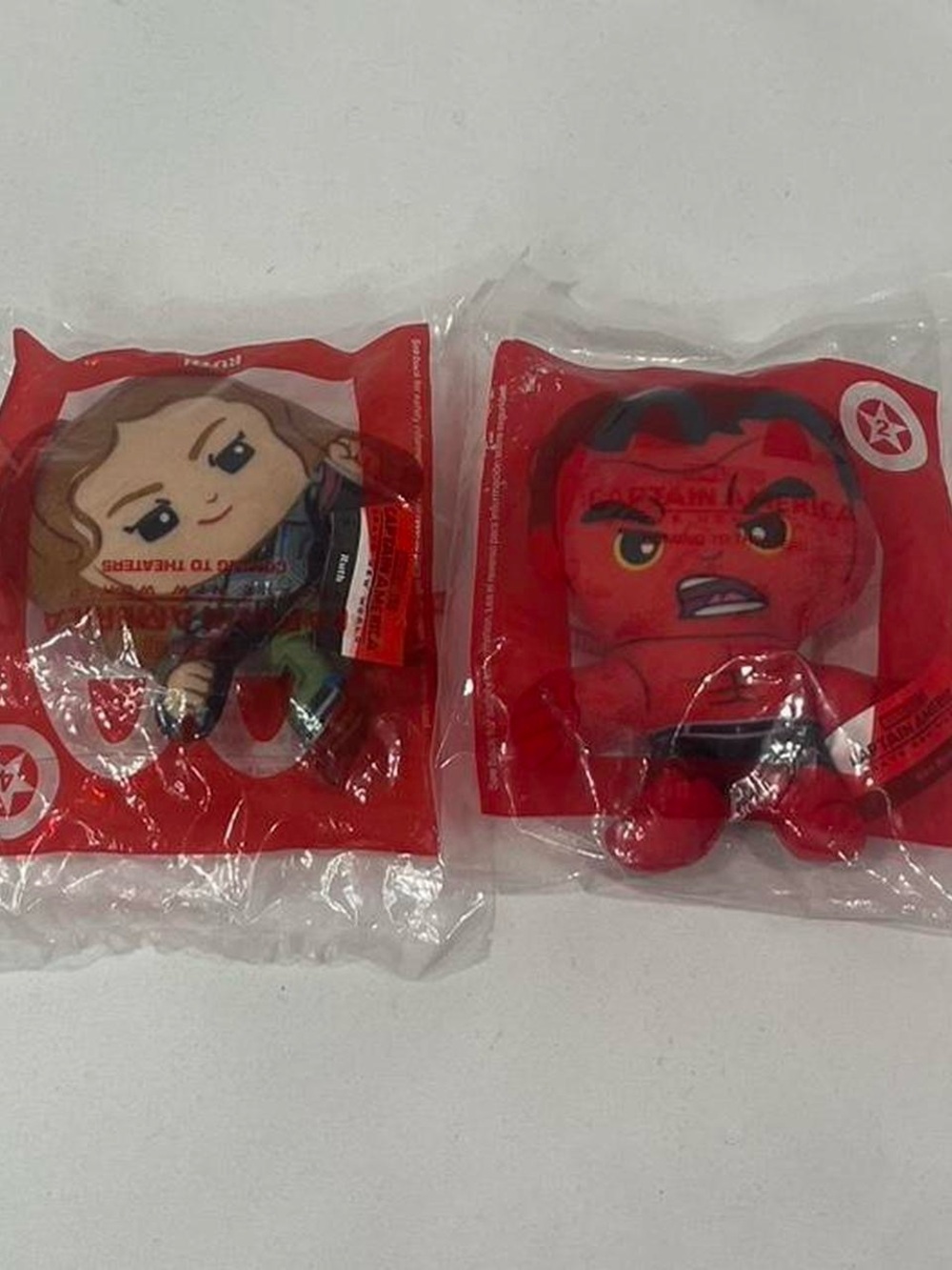 Red Hulk and Ruth Happy Meal Toys